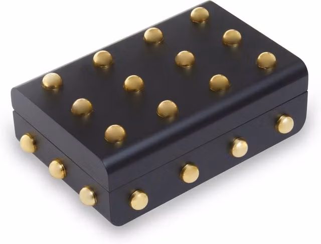 Orsina Frida Small Metal Trinket Box in Black