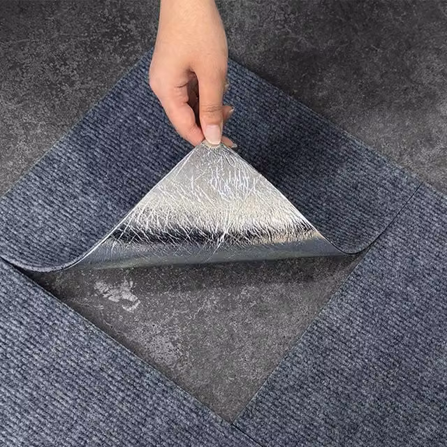 Ventryn 20 Piece Grey Self Adhesive Commercial Carpet Tiles for Office and Retail Use