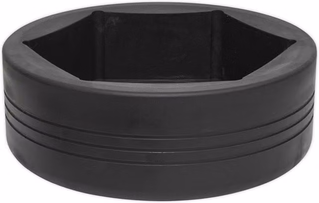 Loops 115mm 6 Point Impact Socket Bit, 1 inch Square Drive, Black Drop Forged Steel