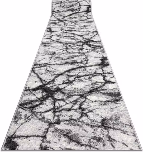 RugsX Bcf Morad Grey Stone Look Runner, W: 100 cm, L: 210 cm