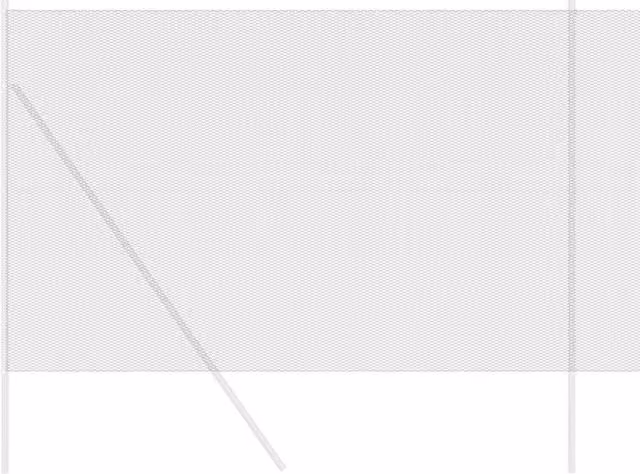 Berkfield Home Grey PVC Coated Steel Hexagon Fence 1.6 x 10 m