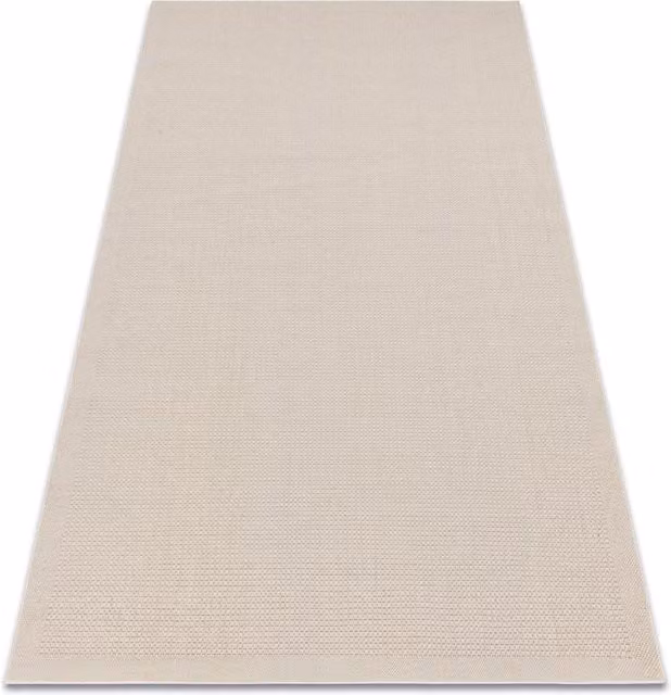 RugsX Villa Beige Wool Flat Weave Rectangular Rug, W: 80 cm x L: 150 cm