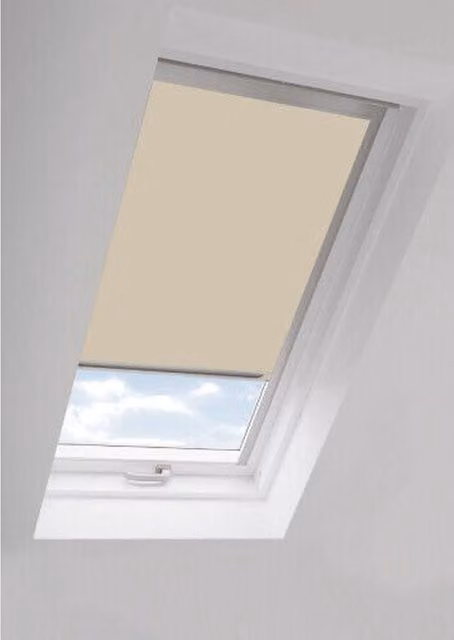 New Edge Blinds Grace Cream Thermal Out Skylight Roller Blinds for Velux Roof Windows G Codes, W: 94 cm, H: 98 cm