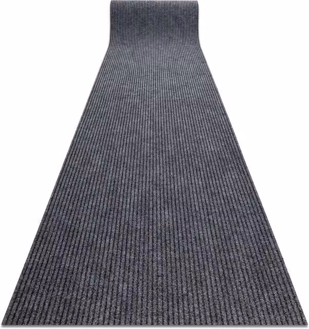 RugsX Grey Non-Slip Polypropylene Runner, W: 100 cm, L: 460 cm