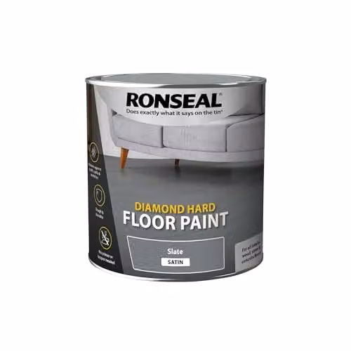 Ronseal Diamond Hard Floor Paint, Slate Grey, 2.5 l
