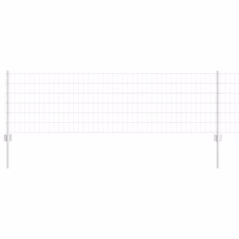 Berkfield Home Euro Fence with 5 U Posts, Galvanised Steel, Silver, 6 x 10 m