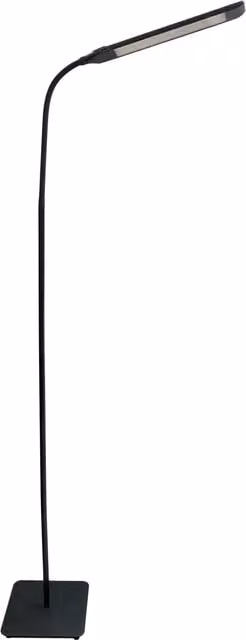 Fern Howard Black Dimmable LED Floor Lamp with Remote Control and USB Port
