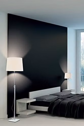 Netlighting Habana Telescopic Floor Lamp in Matt White and Polished Chrome with E27 Socket