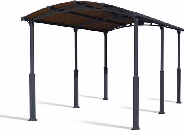 Palram Alpine Carport Kit 6400 RV in Grey, W: 352 cm, D: 649 cm, H: 307 cm