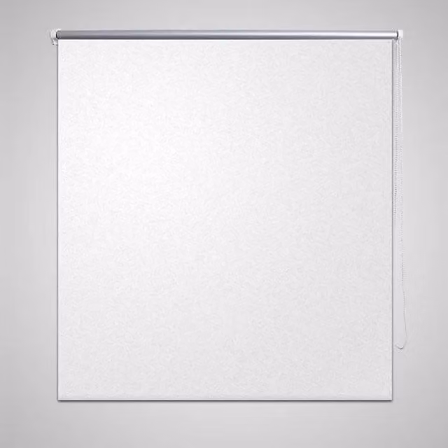 Berkfield Home White Thermal Insulating Blackout Roller Blind W: 140 cm, H: 230 cm