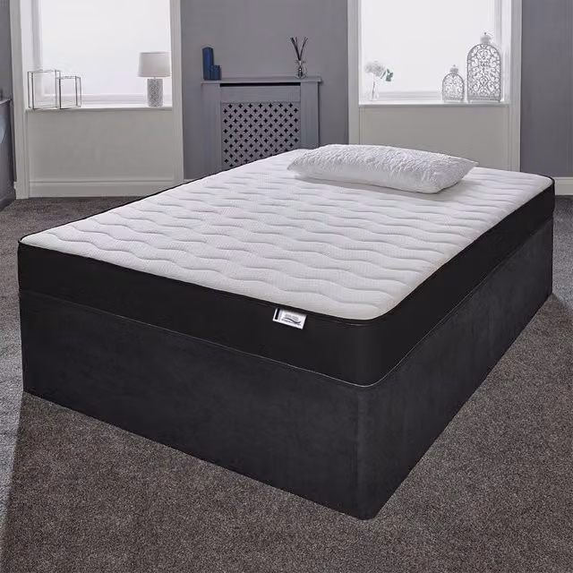 eXtreme Comfort Ltd 18cm Hybrid Memory Foam Spring Mattress with CoolTouch Cover in Black, W/D/H: 140 x 200 x 18 cm