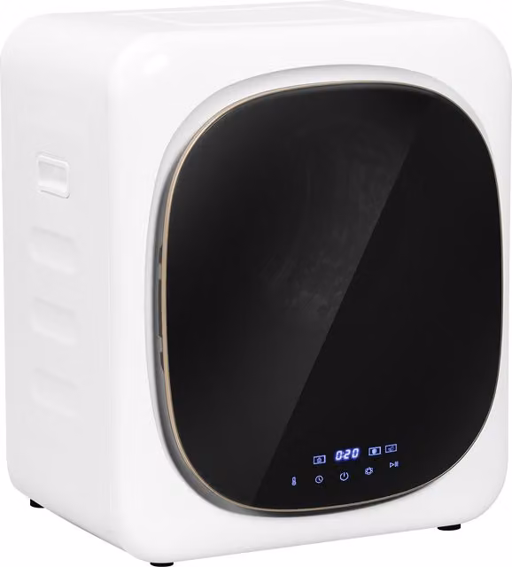 HOMCOM 4kg Vented Front Load Tumble Dryer with Stainless Steel Tub, White