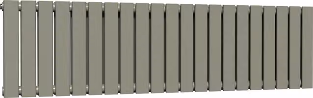 Lux Heat Flat Horizontal Double Steel Radiator in Dark Sage, W: 60.0 cm, H: 147.0 cm