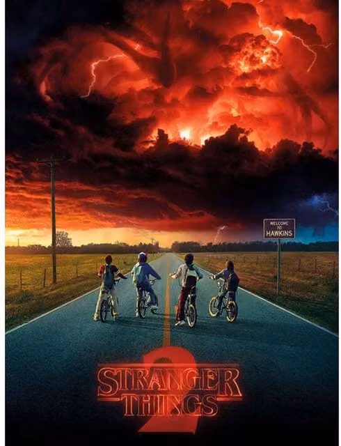 Stranger Things Mind Flayer Multicolour Canvas Print