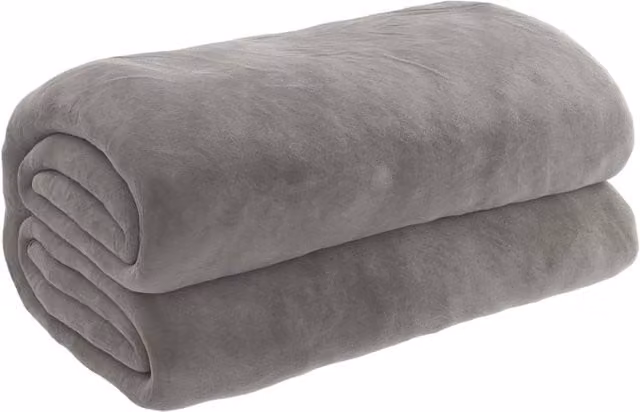 Berkfield Home Grey Weighted Blanket with Removable Cotton Cover, 10 kg, W: 137 cm, L: 200 cm