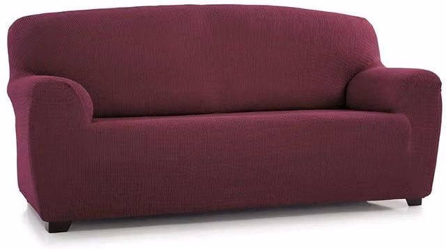 Homescapes Luxury Clare Two Seater Armchair Cover Slipcover Protector in Purple