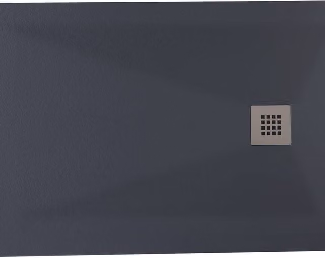 Bathroom Kingdom Oliver Rectangular Mineral Cast Shower Tray, Grey, W: 120 cm, D: 90 cm
