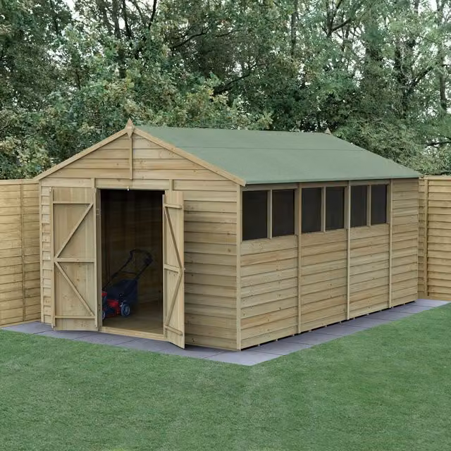 4LIFE Apex Wood Gable Shed in Brown