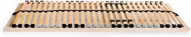 Berkfield Home Set of 2 Slatted Bed Bases with 28 Ergonomic 7-Zone Beech and Birch Slats, W/D/H: 80 x 200 cm, Beige