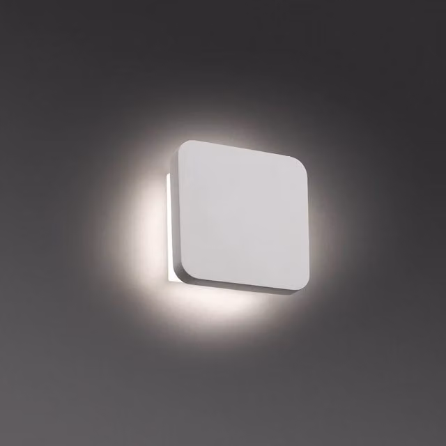 Netlighting Elsa Integrated LED Indoor Wall Light in White Plaster
