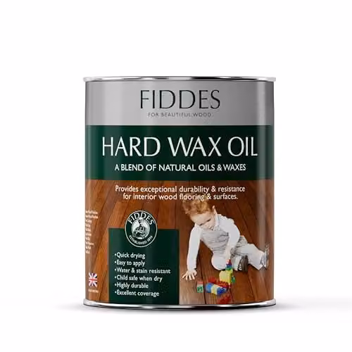 Fiddes White Satin Hard Wax Oil, 1 l