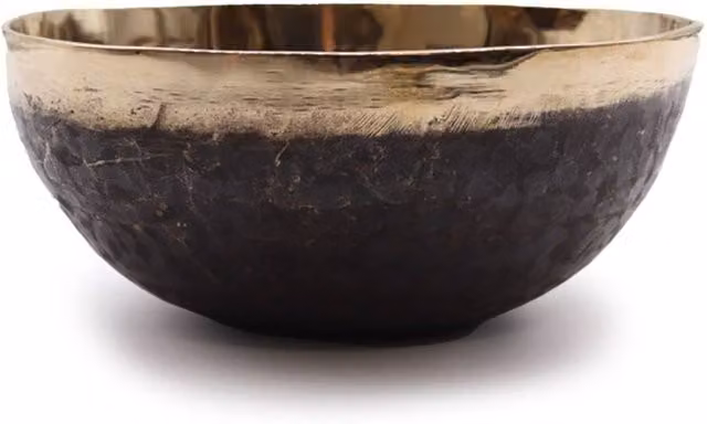 KDMD Extra Large Gold Singing Bowl with Resonant Tone, Diameter: 21 cm, Weight: 1200 g