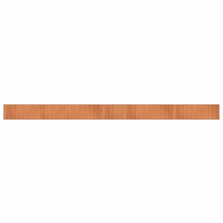 Berkfield Home Rectangular Bamboo Rug in Brown, W/D: 70 x 1000 cm