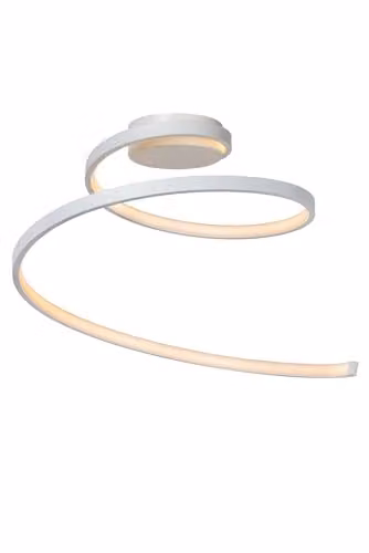 Lucide Maxence Dimmable LED Flush Ceiling Light, White, Diameter: 46 cm
