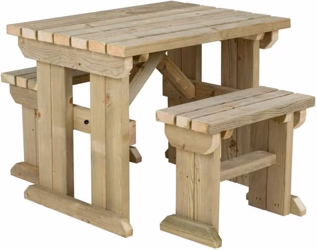 Arbor Garden Solutions Yews Picnic Bench Set in Green Treated Hardwood