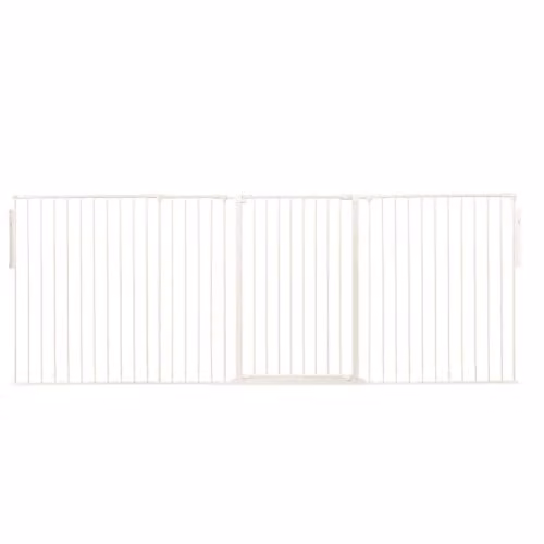 Safetots Premium Extra Tall Room Divider with Door, White, Width: 272 cm, Height: 105 cm