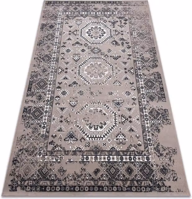 RugsX Vintage Rectangular Rug in Beige, W: 120 cm, L: 170 cm