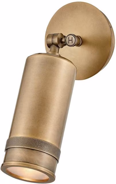 Netlighting Pratt Adjustable Spot Light in Heritage Brass and Gold, 3000K Warm White, IP44 Rated
