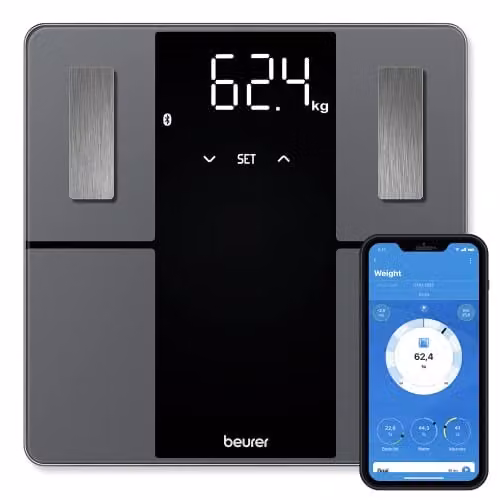 Beurer BF 500 Personal Digital Body Analysis Scales in Black with Bluetooth and App Control
