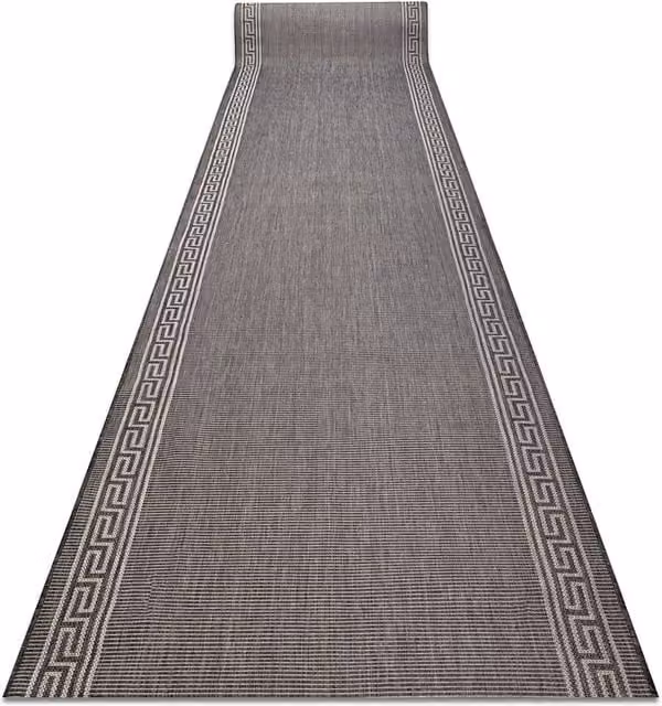 RugsX Sion Sisal Runner in Grey, W/D: 120 x 220 cm