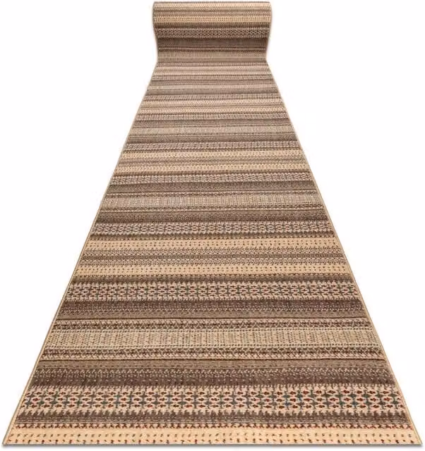RugsX Djobie Wool Runner in Beige, W: 80 cm, L: 290 cm