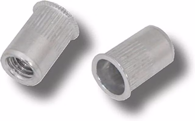 JRP Riveting Products M6 x 14.0 mm Aluminium Rivet Nuts in Silver