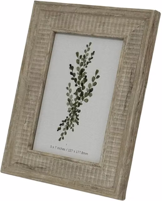 KDMD Skye Rectangular Single Photo Frame with Freestanding Display in Beige