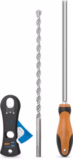 Dryzone System Tool Kit for Dryrod and DPC Cream Installation, Black