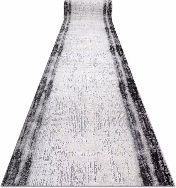 RugsX Modern Tuls Abstract Runner Rug in Multicolour and White, W: 120 cm, L: 240 cm