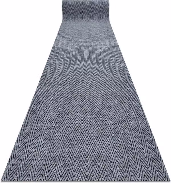RugsX Grey Non-Slip Polypropylene Runner, W/D/H: 100 x 150 x 1 cm
