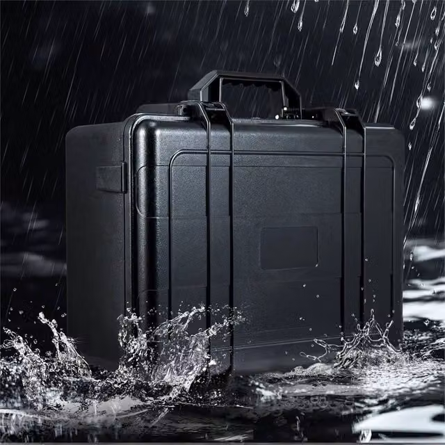 SPETLEK Aluminium Portable Toolbox with Cubed Foam Insert in Black