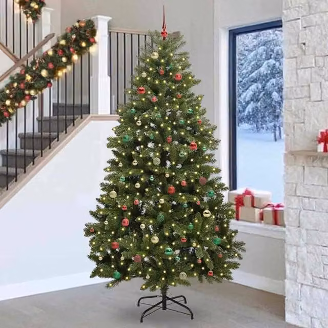 Berkfield Home Artificial Green Christmas Tree with Stand, Height: 270 cm