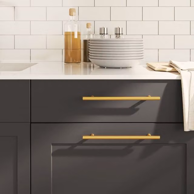 Berkfield Home Gold Stainless Steel Bar Cabinet Handles, 20 Pack, Length: 192 mm