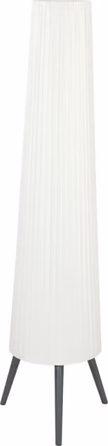 HOMCOM Dimmable Nordic Tripod Floor Lamp with Fabric Shade and Foot Switch, White, Height: 153 cm