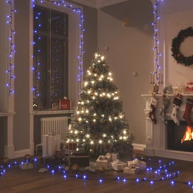 Berkfield Home Blue LED String Light with 150 LEDs, 15 m, PVC