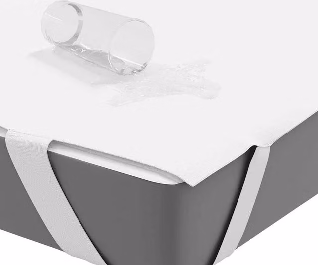 Berkfield Home Waterproof Microfibre Mattress Protector, White, W: 140 cm, L: 200 cm