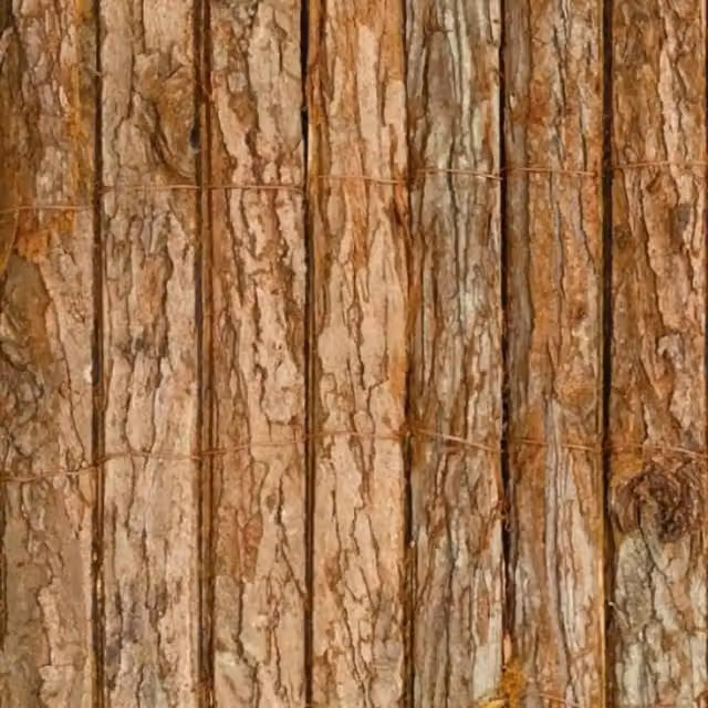Primrose Woven Bark Wood Natural Screening Roll, Brown, Height: 150 cm