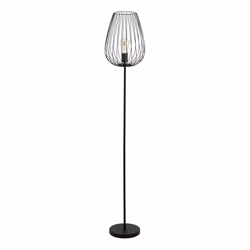 Eglo Newtown Vintage Metal Floor Lamp in Black