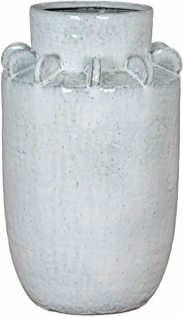 Lemon Pavilion Furniture and Decor Dara Large Hydria Vase, White Ceramic, W: 24 cm, D: 24 cm, H: 41 cm