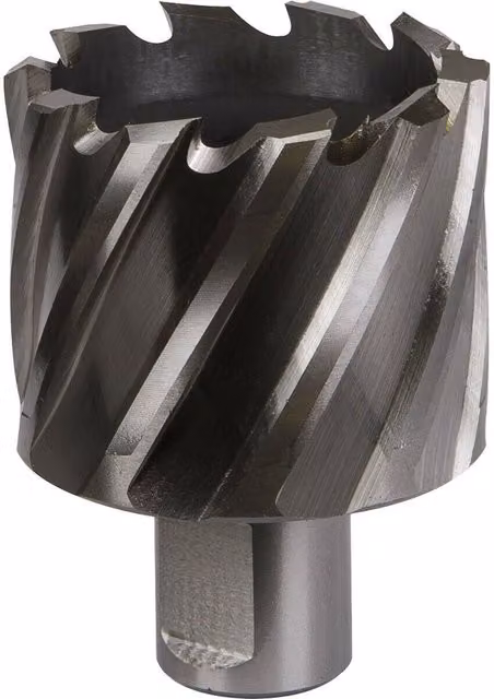 Loops M2 Steel Annular Metal Core Drill Rotabor Cutter with 19mm Shank, W: 46 mm, D: 25 mm, Grey and Multicolour